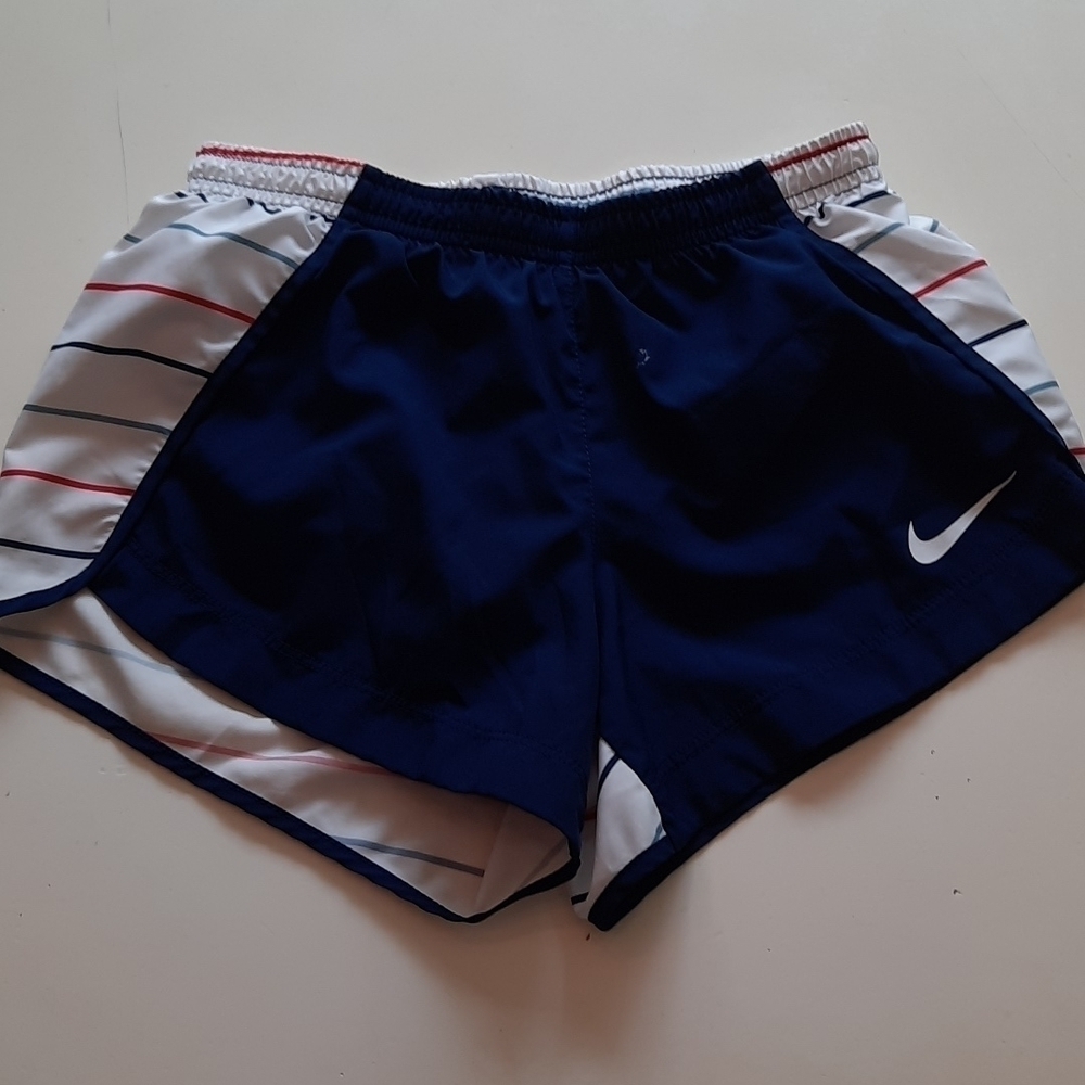 Nike Dri Fit medium striped athletic shorts